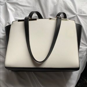 Black and white purse
